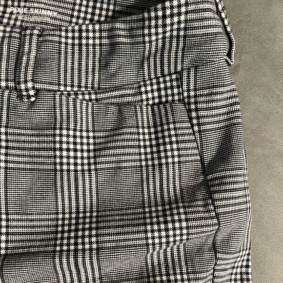 High-Waisted Pixie Skinny Ankle Pants for Women old navy 0 plaid gray - Picture 4 of 5